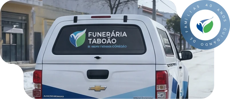 Veículo funerário da Funerária Taboão